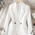 Veste Double-Boutonnage pour Femme, Style Raffiné