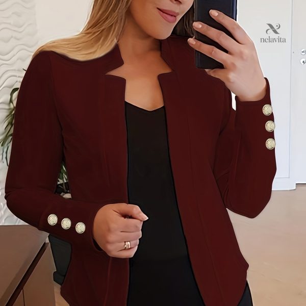 Blazer ouvert pour une allure raffinée