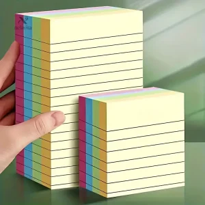 Bloc de notes multicolores autocollants pour bureau et organisation