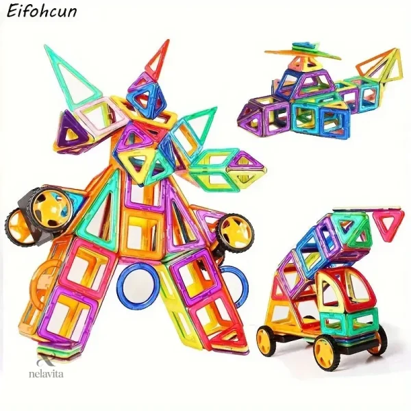Blocs de construction magnétiques pour enfants et créativité