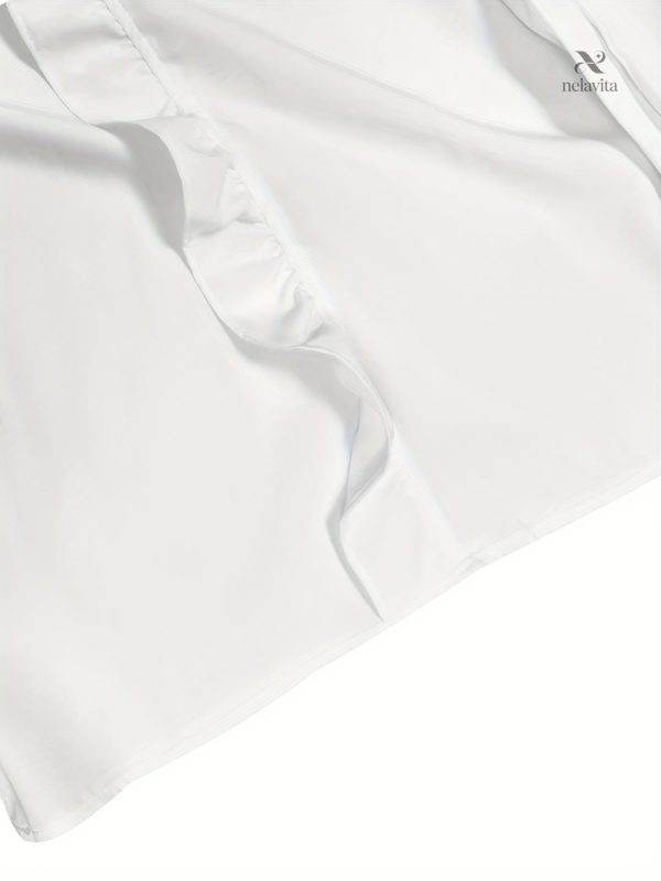 Blouse décontractée à volants