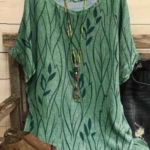 Blouse Grande Taille Élégante – Imprimé Floral