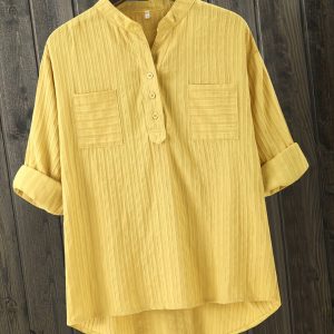 Blouse Grande Taille Élégante Texturé