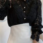 Blouse féminine avec design victorien