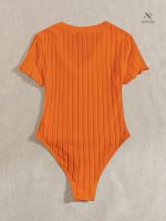 Body en coton côtelé, confort et élégance