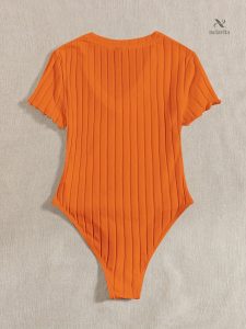 Body en coton côtelé, confort et élégance
