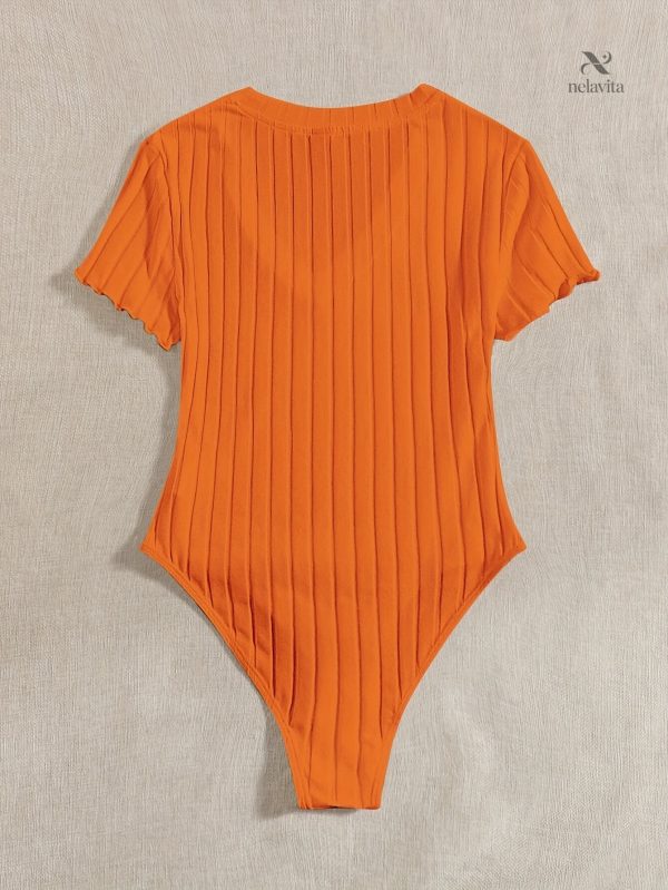 Body en coton côtelé, confort et élégance