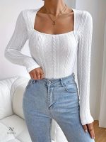 Body femme élégant, maille douce et confortable