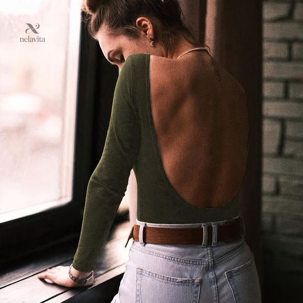 Body tendance femme, manches longues et design unique