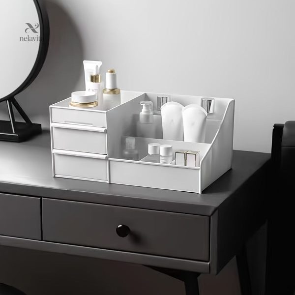 Rangement compact pour bureau et salle de bain