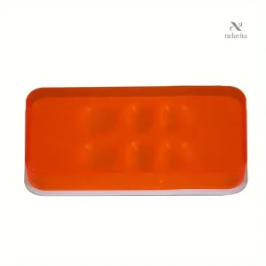 Boîte de Rangement en Plastique Orange pour Matériaux
