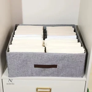 Organisateur en tissu avec compartiments pour un rangement facile