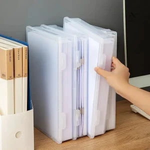 Classeur en plastique pour documents format A4
