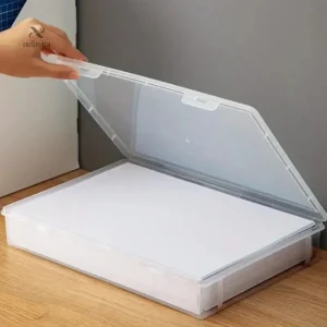 Boîte de rangement pour documents avec couvercle