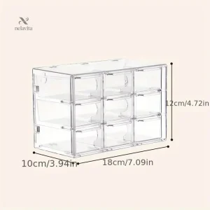 Tiroirs transparents pour un rangement facile des accessoires