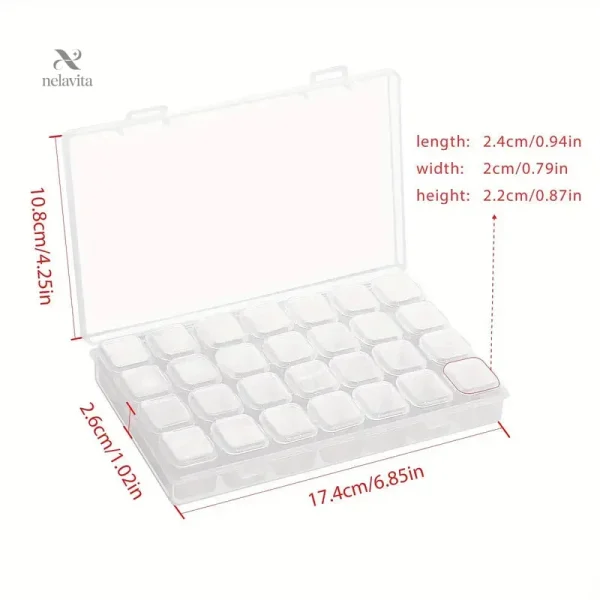 boite-de-rangement-transparentes-28-cases-organiseur-plas-5crkud-1 Boîte de rangement transparente 28 cases pour accessoires