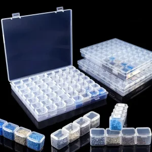 Organiseur plastique pour perles et petits objets de bricolage