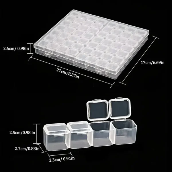 Solutions de rangement transparentes pour petits objets décoratifs