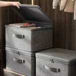 Boîtes de rangement pliables en tissu pour bébé