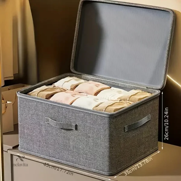 Coffres de rangement avec couvercle pour vêtements d'enfant