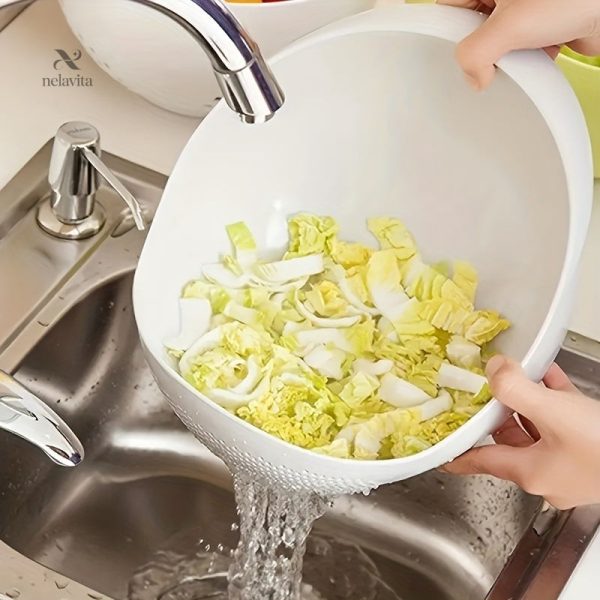 Bol multifonctionnel avec passoire pour aliments