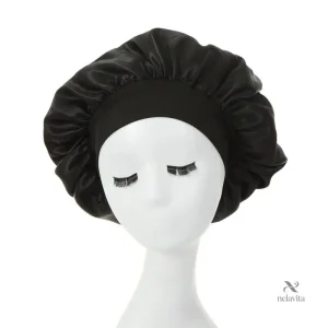 Bonnet Satin de Nuit Anti-Frisottis – Protection Cheveux Bouclés, Lisses ou Crépus – Large Bandeau Confortable – Plusieurs Coloris