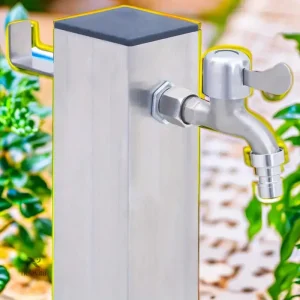 Borne d'arrosage design pour extérieur