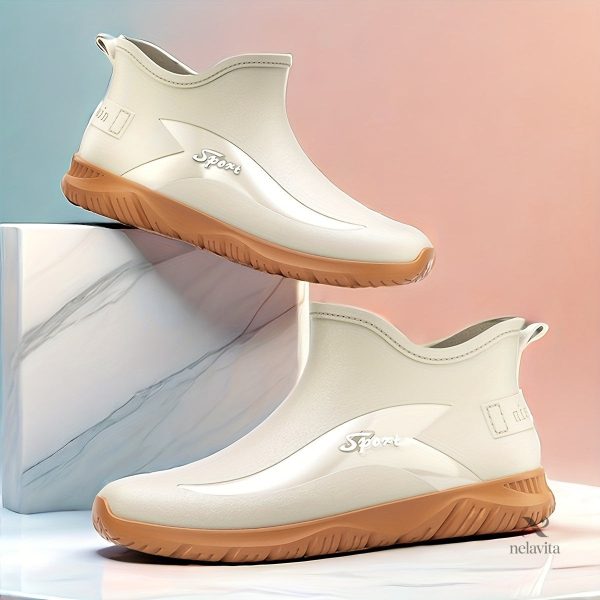 bottes-de-pluie-courtes-decontractees-de-couleur-unie-pou-gyma6t-1