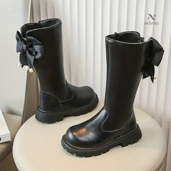 Chaussures d'hiver élégantes pour fille avec nœud