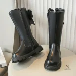 Bottes confortables pour fille, ornées de perles
