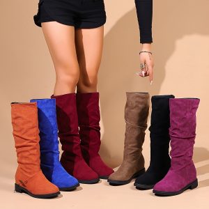 Bottes mi-mollet femme - Confort et style classique à enfiler