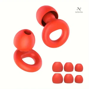 Bouchons d’oreilles sport en silicone – Protection anti-bruit et étanche pour natation, fitness et plein air (lot de 6