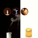 Bougies LED sans flamme pour décoration de fête