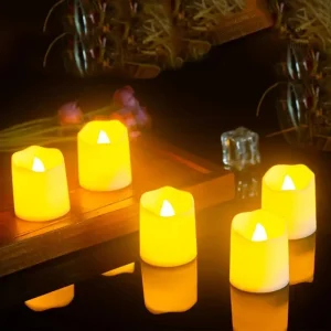 Ambiance romantique avec bougies LED décoratives