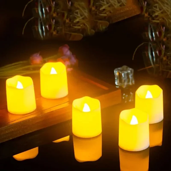Ambiance romantique avec bougies LED décoratives