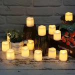 Éclairage doux avec bougies sans flamme pour soirées