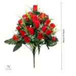 Décoration florale artificielle pour mémoriaux d'animaux