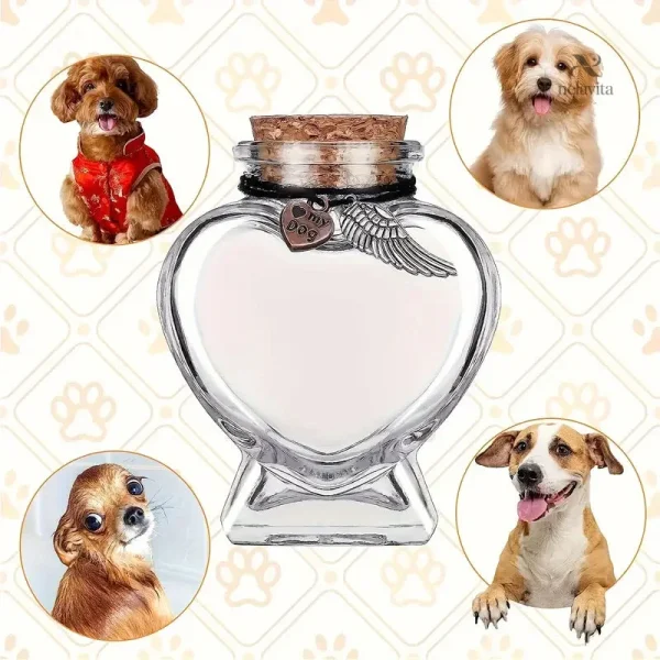 Pendentif aile inclus avec la bouteille souvenir en verre