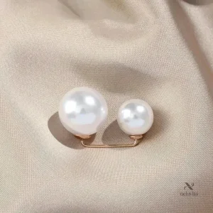 Boutons de Chemise Imitation Perle – Lot de 3 Pinces Élégantes pour Robe, Veste et Décoration de Tenue de Fête