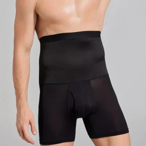Boxer Sculptant Homme Taille Haute - Maintien Ventre Plat & Lissage Silhouette , un sous-vêtement confortable