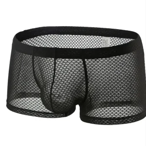 Boxer sexy homme transparent – Sous-vêtement en résille, Audace, confort et séduction