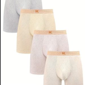 Boxer thermique homme – Lot de 4 pièces – Sous-vêtements chauds respirants et confortables pour l’hiver