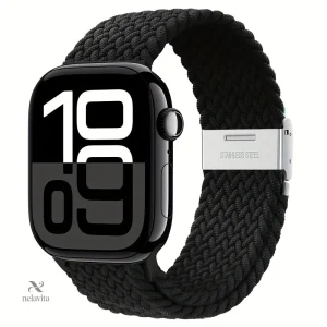 Bracelet Élastique Tressé pour Apple Watch – Ultra Confort au Poignet, Look Sport & Décontracté
