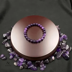Bracelet en Améthyste Naturelle pour apaisement et bien-être