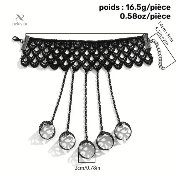 bracelet-gothique-dentelle-noire-avec-chaines-accessoire-2vy80b-1 Bracelet gothique en dentelle noire avec chaînes pour femme