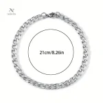 Bijou élégant en acier inoxydable pour homme
