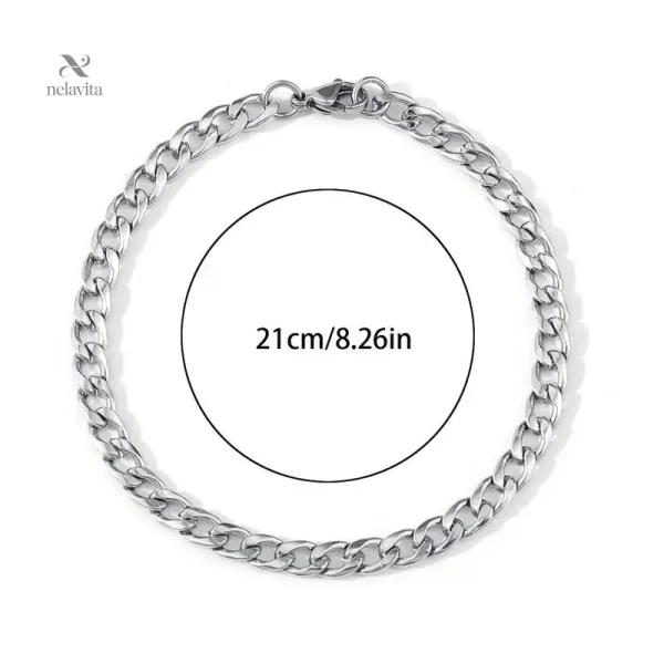 Bijou élégant en acier inoxydable pour homme