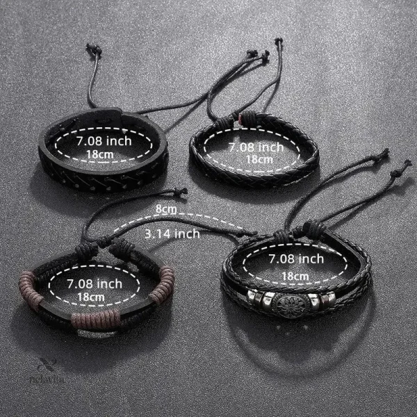 Bracelet tressé en cuir pour homme, style moderne et élégant