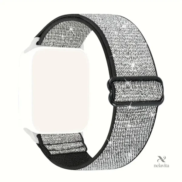bracelet-nylon-paillete-argent-ajustable-pour-montre-conn-tfs36r-1