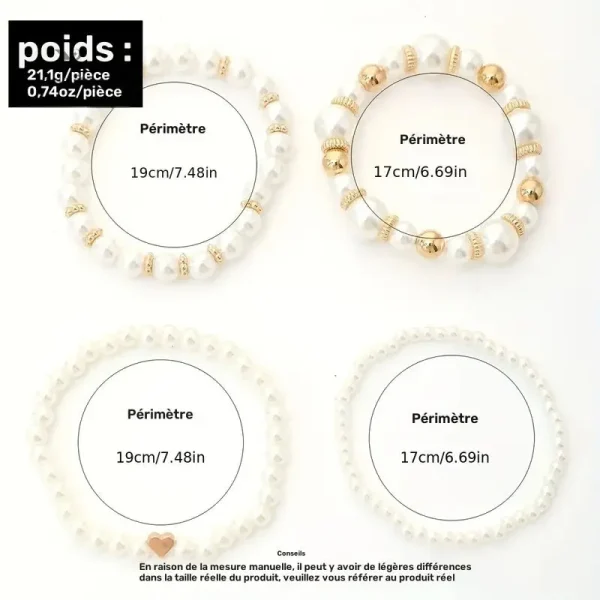 bracelets-femme-perles-blanches-et-dorees-lot-de-5-bijoux-72lshd-1 Bracelets perles blanches et dorées – Lot de 5 bijoux femme
